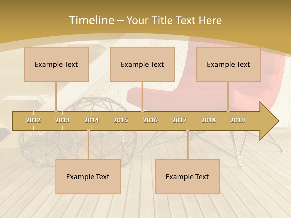 Ladder Indoors Contemporary PowerPoint Template