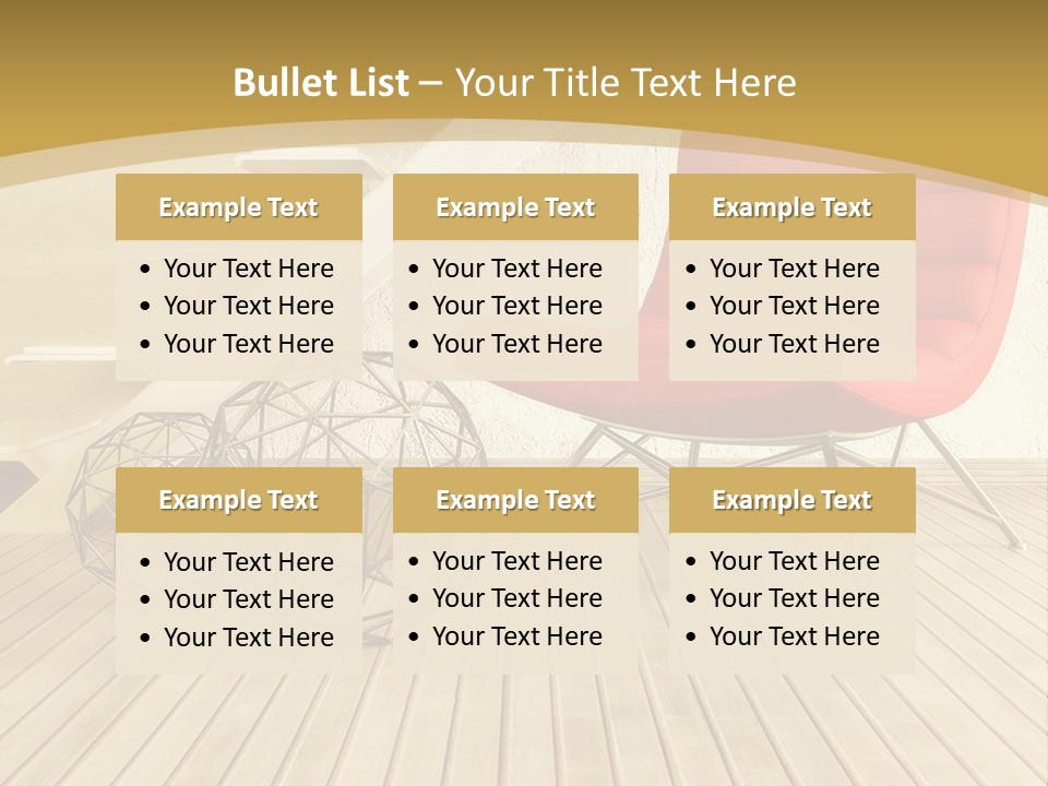 Ladder Indoors Contemporary PowerPoint Template