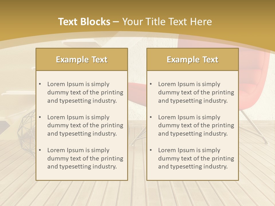 Ladder Indoors Contemporary PowerPoint Template