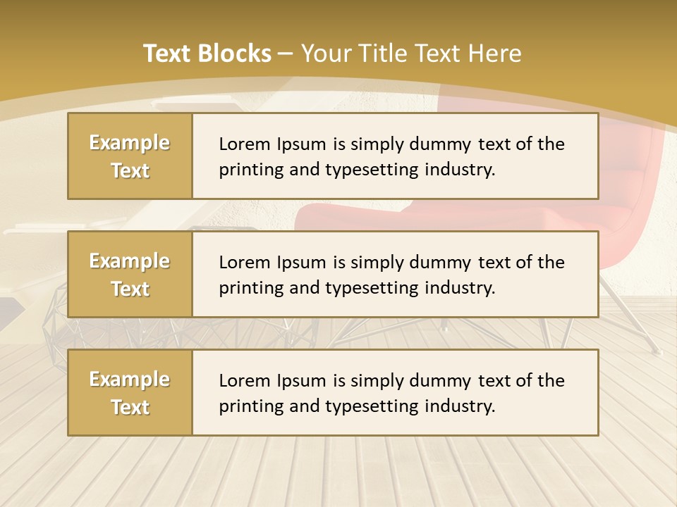 Ladder Indoors Contemporary PowerPoint Template