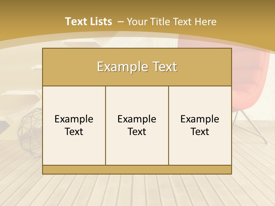 Ladder Indoors Contemporary PowerPoint Template