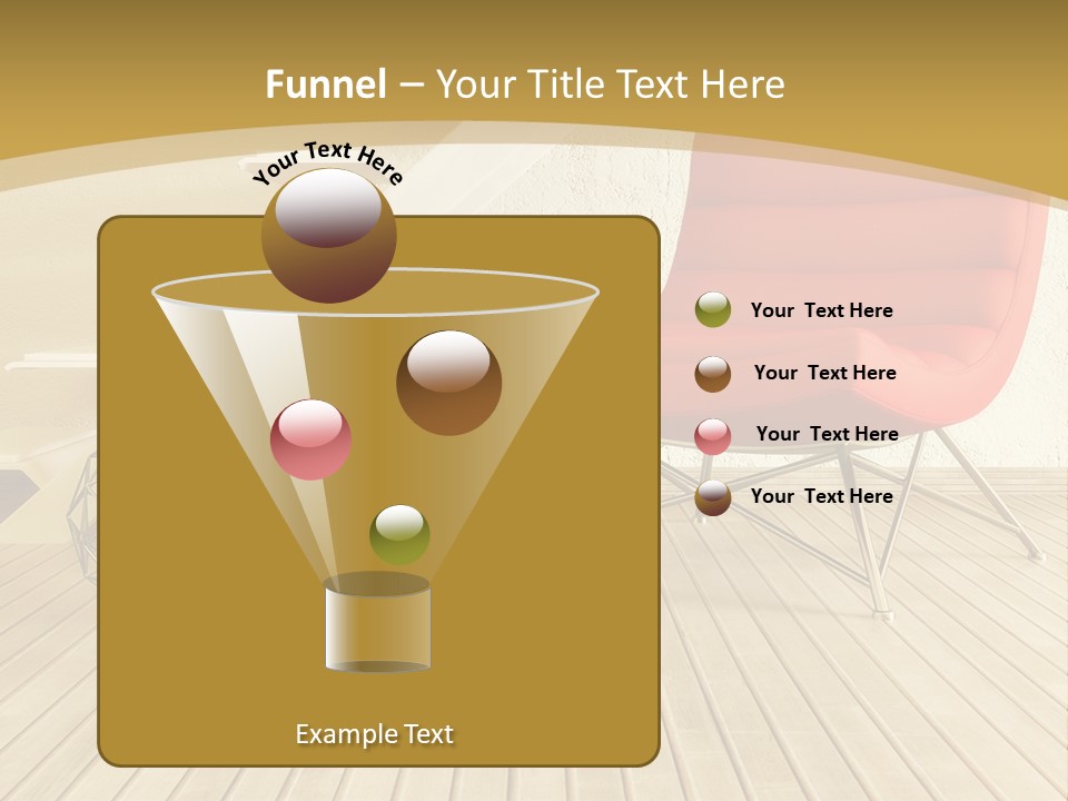 Ladder Indoors Contemporary PowerPoint Template