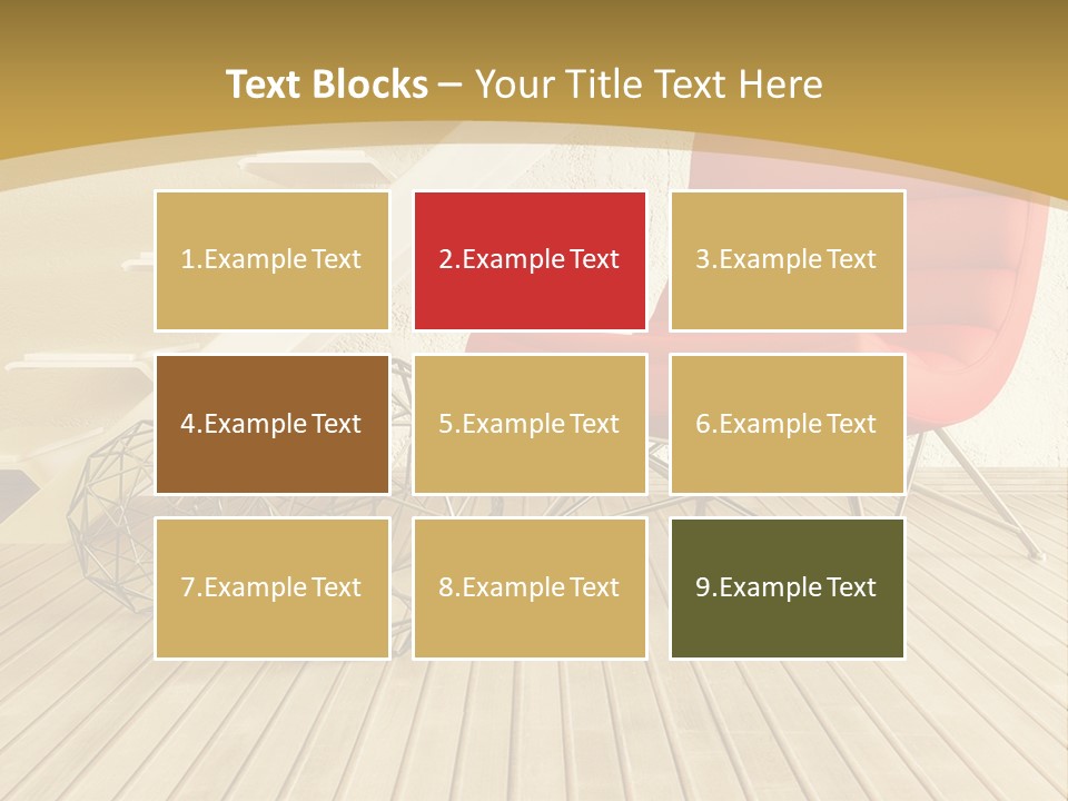 Ladder Indoors Contemporary PowerPoint Template