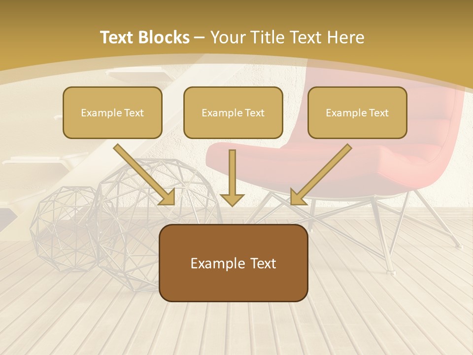 Ladder Indoors Contemporary PowerPoint Template