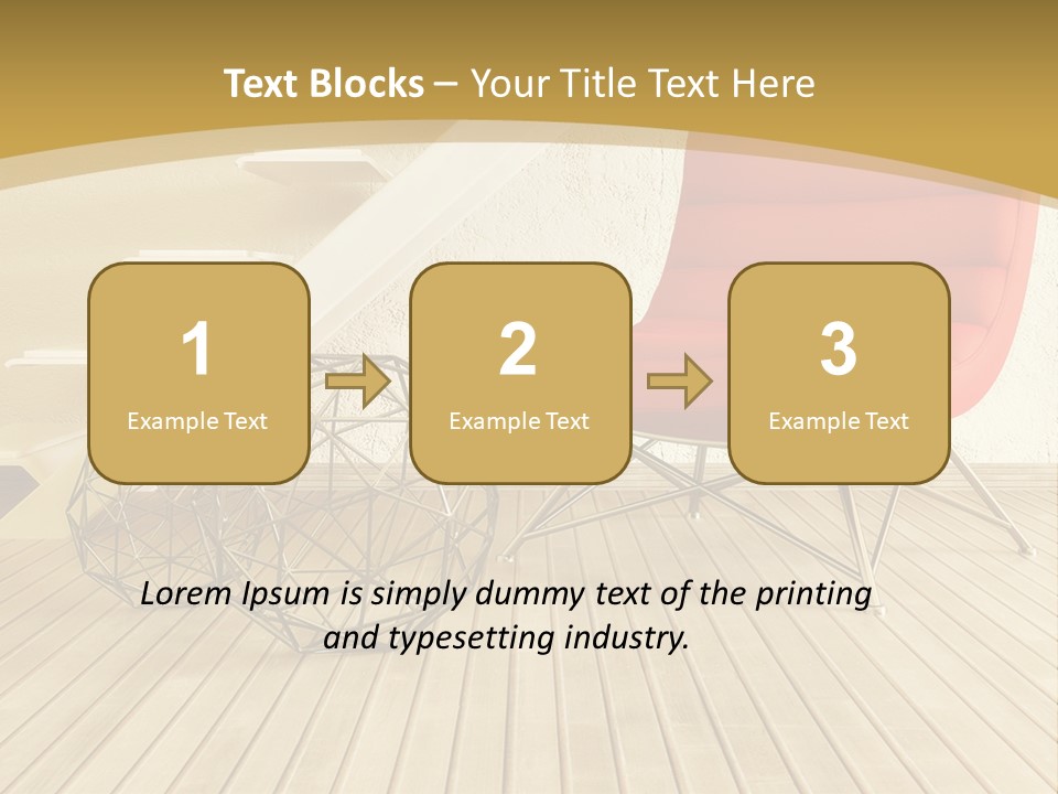 Ladder Indoors Contemporary PowerPoint Template