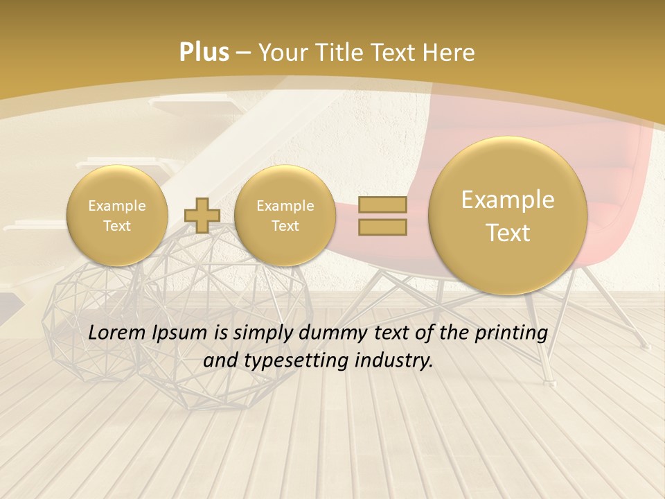 Ladder Indoors Contemporary PowerPoint Template