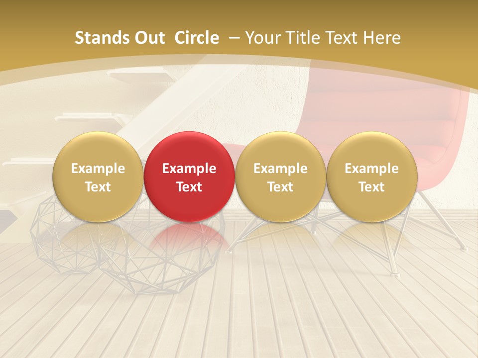 Ladder Indoors Contemporary PowerPoint Template