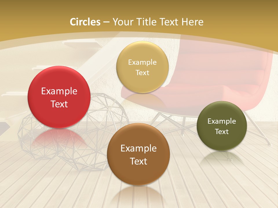 Ladder Indoors Contemporary PowerPoint Template