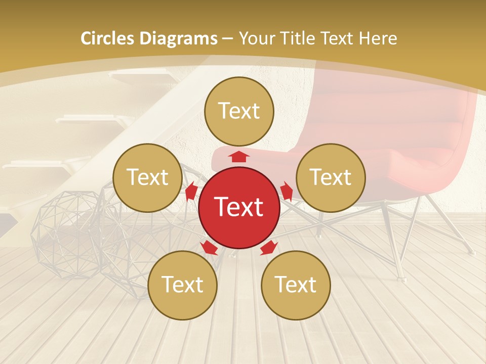 Ladder Indoors Contemporary PowerPoint Template