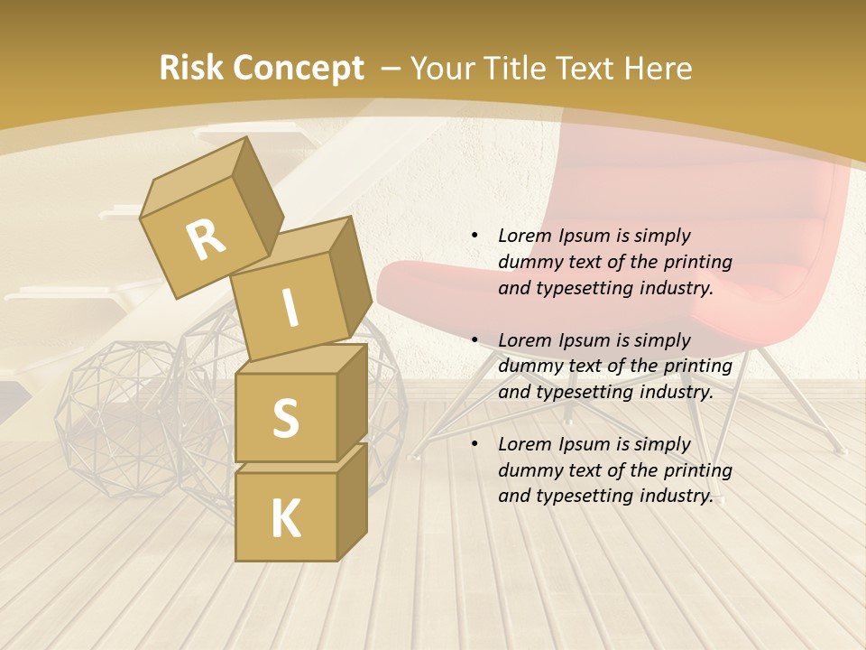 Ladder Indoors Contemporary PowerPoint Template