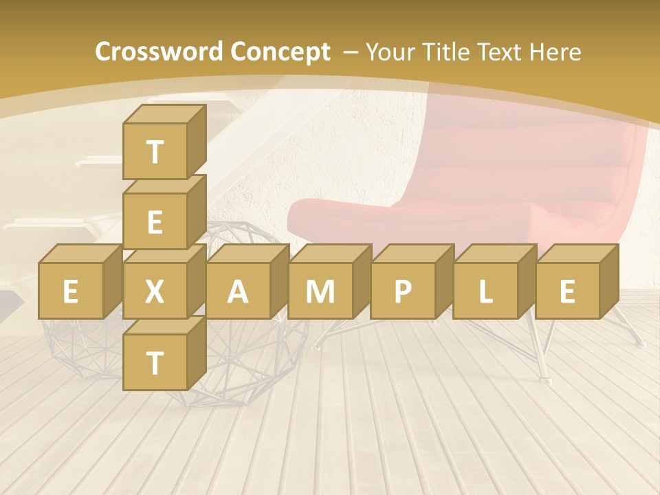Ladder Indoors Contemporary PowerPoint Template