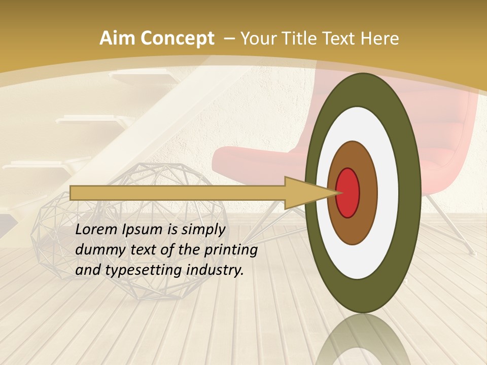 Ladder Indoors Contemporary PowerPoint Template