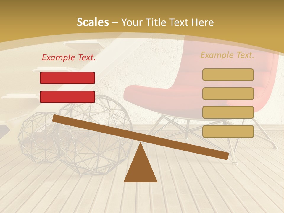 Ladder Indoors Contemporary PowerPoint Template