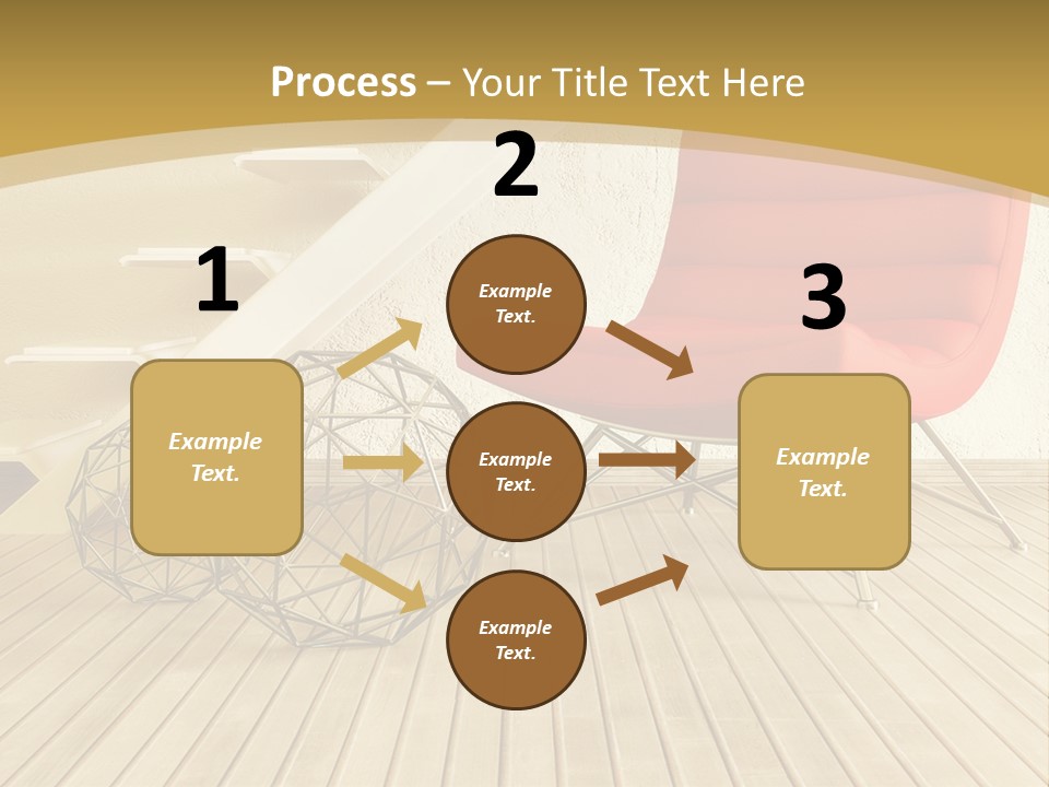 Ladder Indoors Contemporary PowerPoint Template