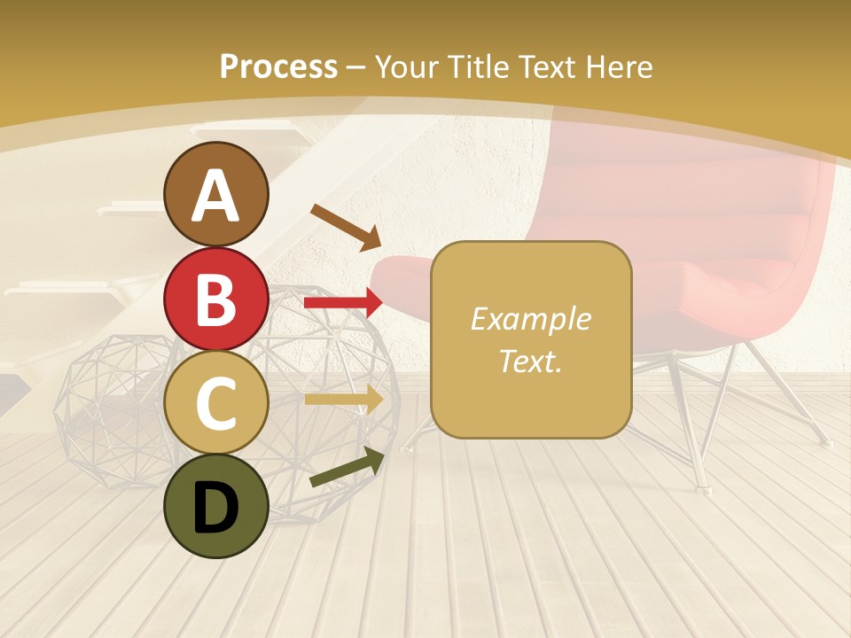 Ladder Indoors Contemporary PowerPoint Template