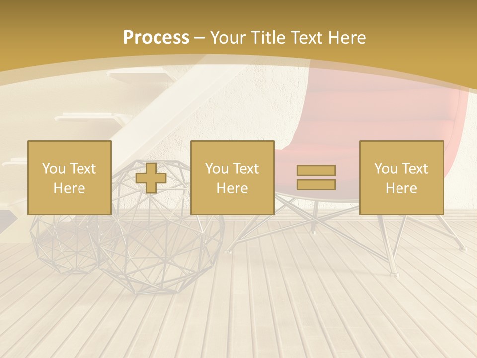 Ladder Indoors Contemporary PowerPoint Template