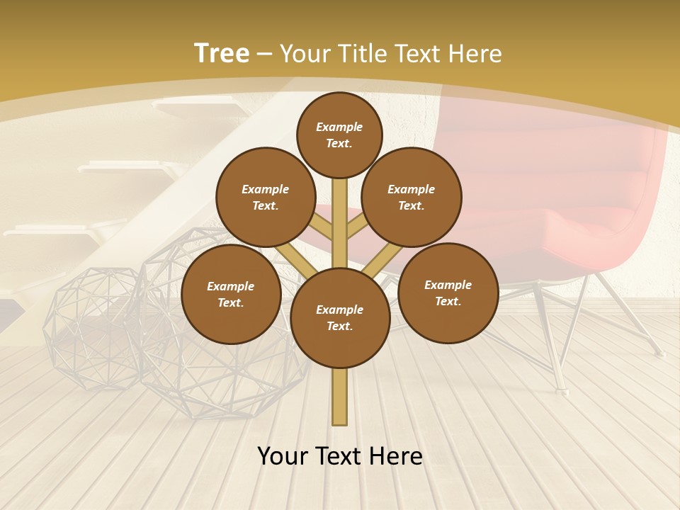 Ladder Indoors Contemporary PowerPoint Template