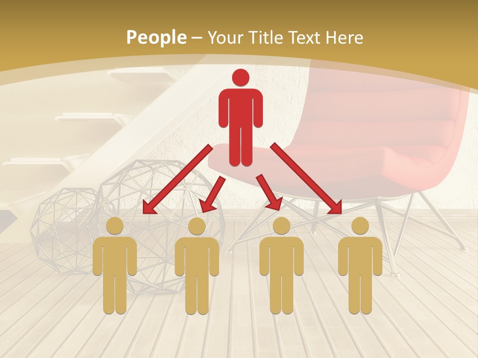 Ladder Indoors Contemporary PowerPoint Template