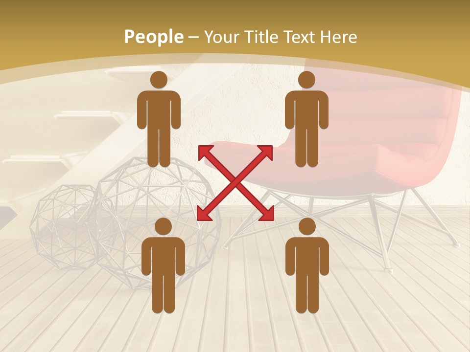 Ladder Indoors Contemporary PowerPoint Template