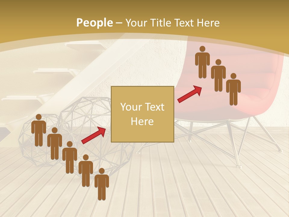 Ladder Indoors Contemporary PowerPoint Template