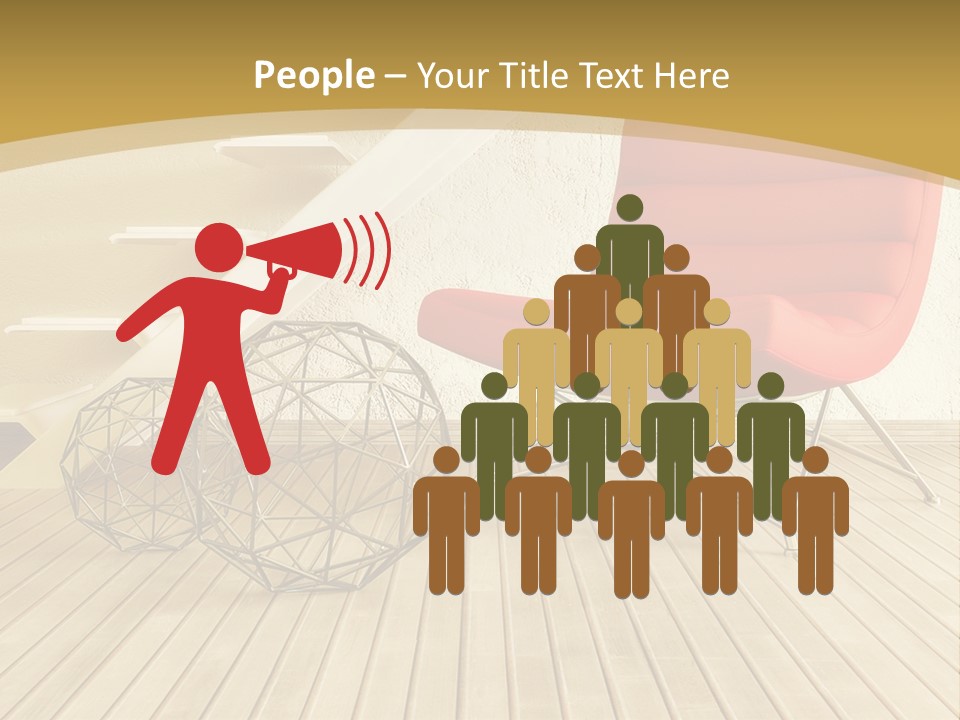 Ladder Indoors Contemporary PowerPoint Template