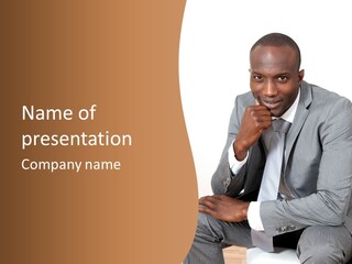 Business Grey African PowerPoint Template