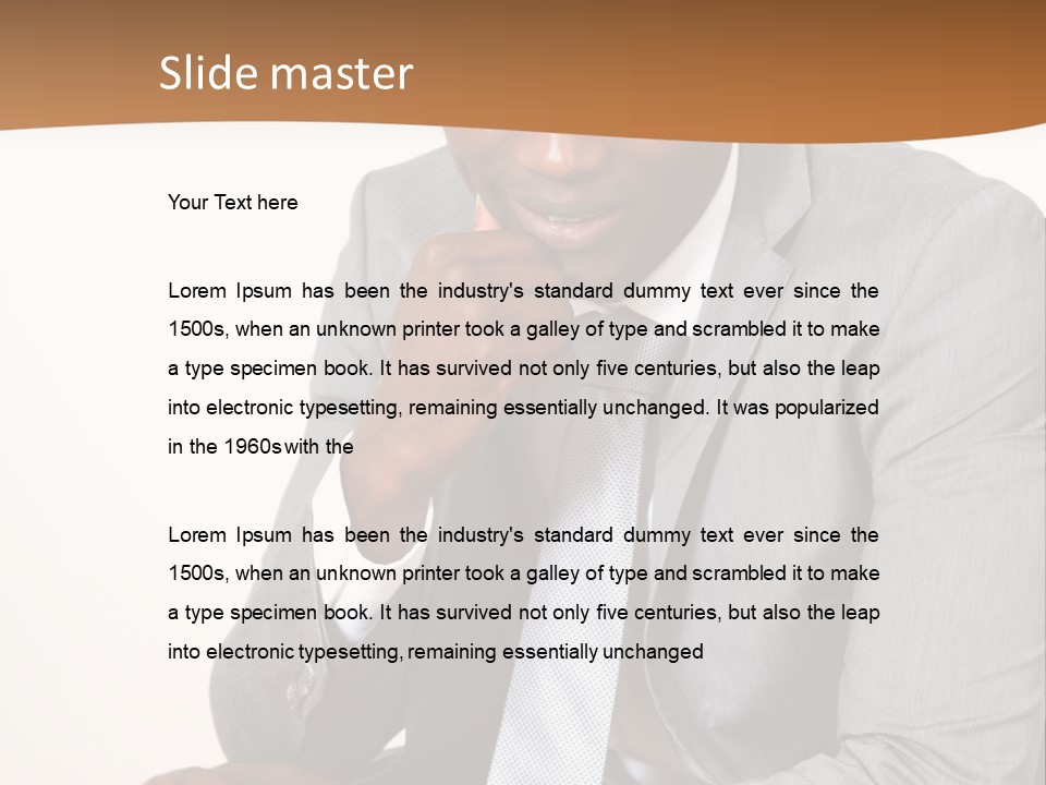 Business Grey African PowerPoint Template