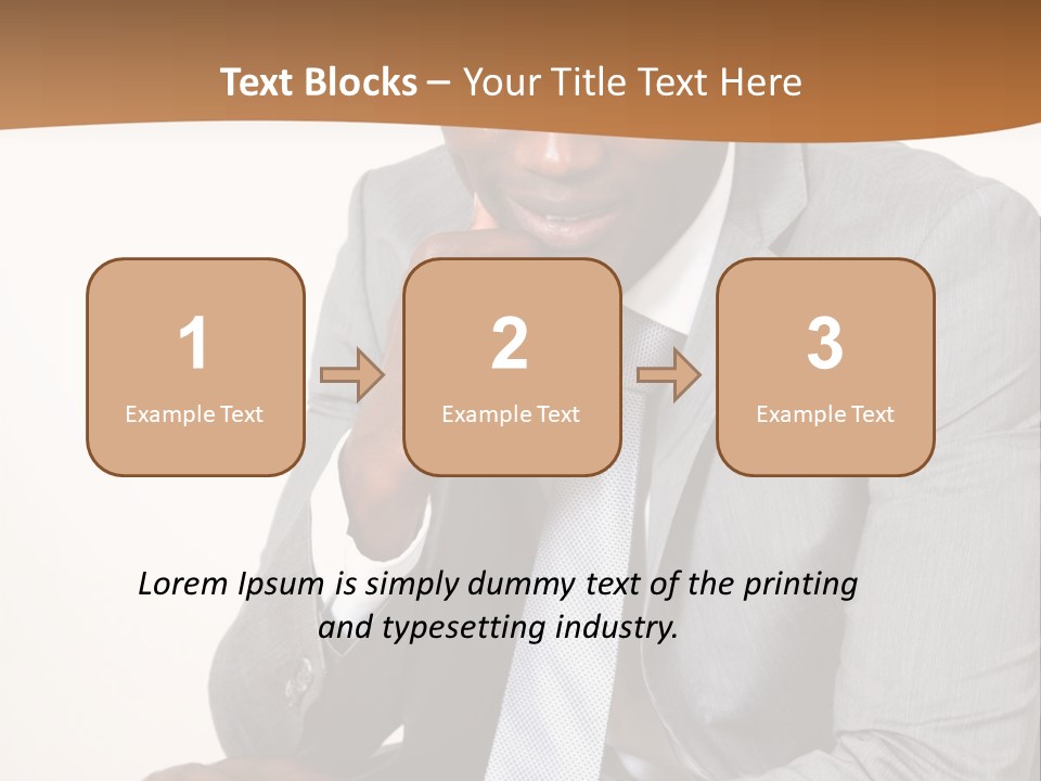 Business Grey African PowerPoint Template