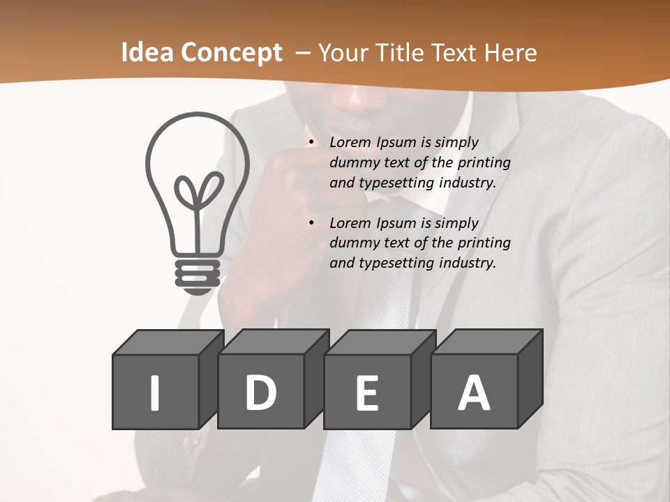 Business Grey African PowerPoint Template