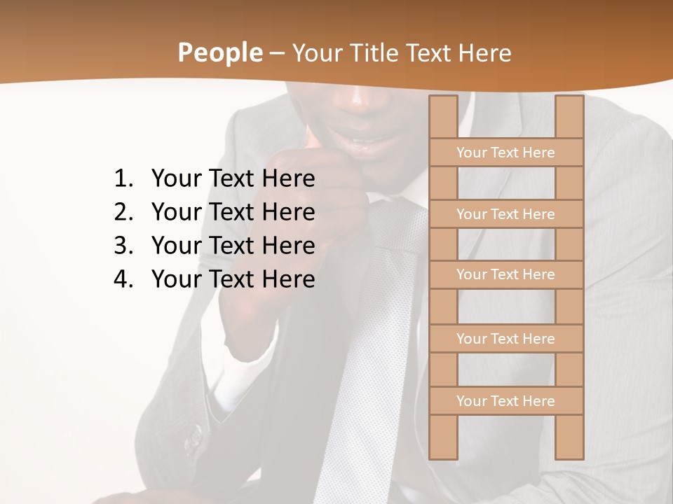 Business Grey African PowerPoint Template