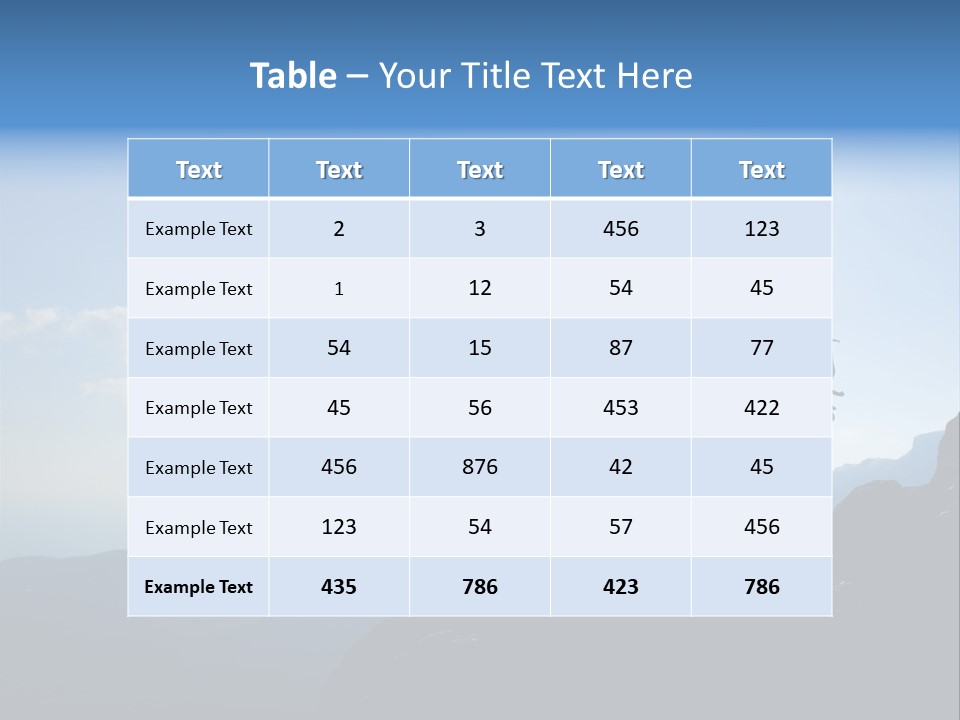 Active Top Rock PowerPoint Template