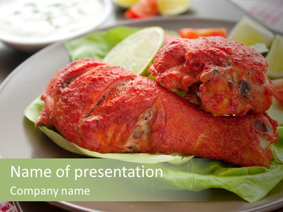 Baked Tandoori Spicy PowerPoint Template