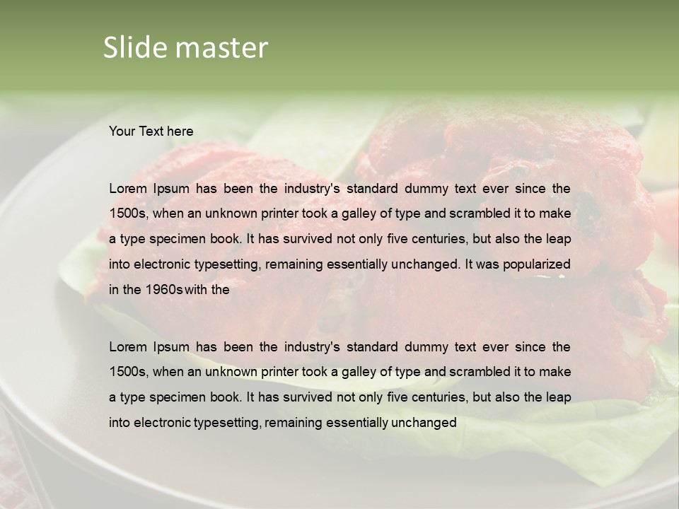 Baked Tandoori Spicy PowerPoint Template