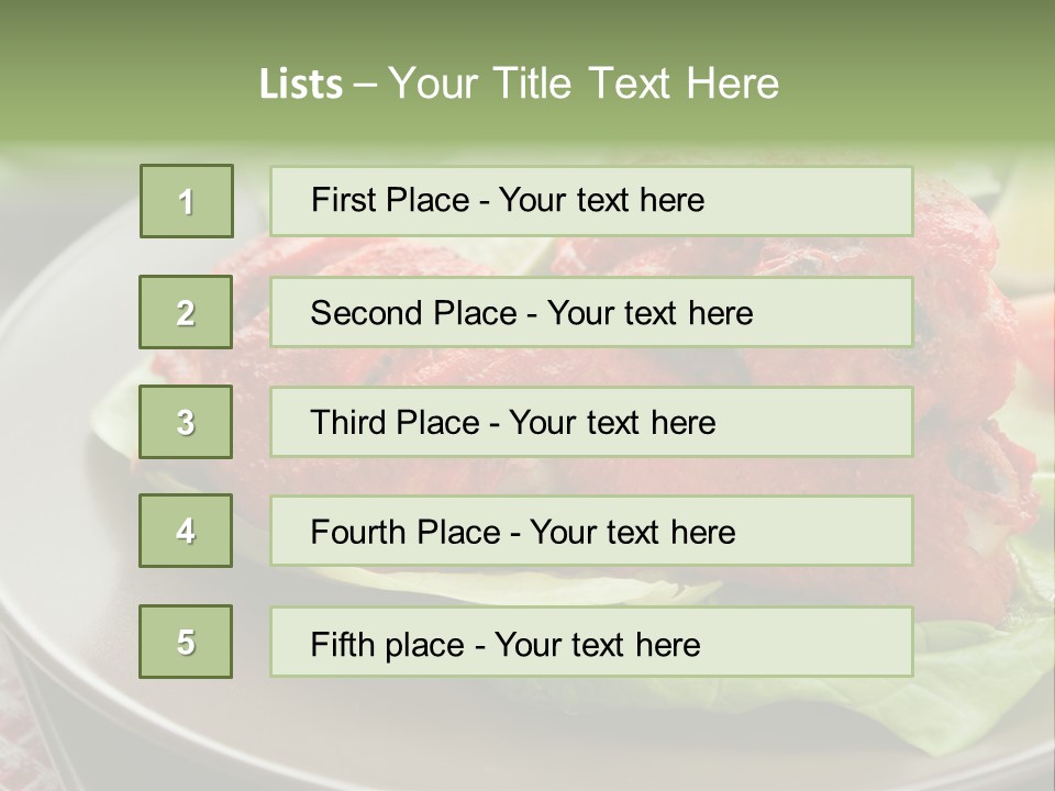 Baked Tandoori Spicy PowerPoint Template