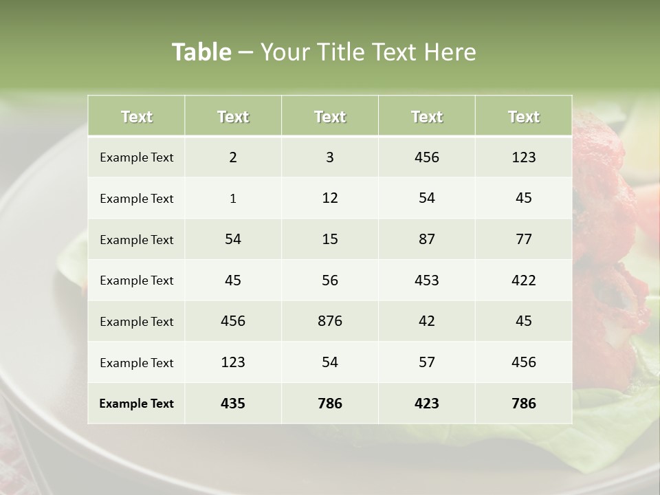 Baked Tandoori Spicy PowerPoint Template