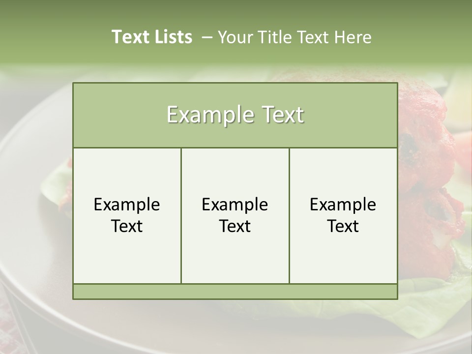 Baked Tandoori Spicy PowerPoint Template