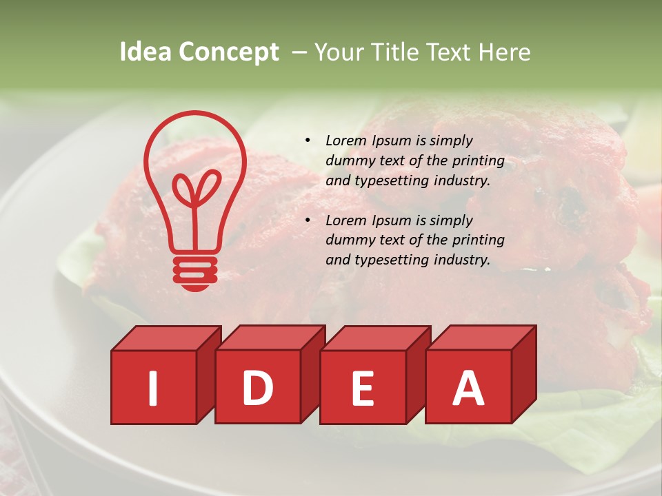 Baked Tandoori Spicy PowerPoint Template