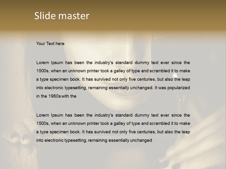 Studio Makeup Portrait PowerPoint Template