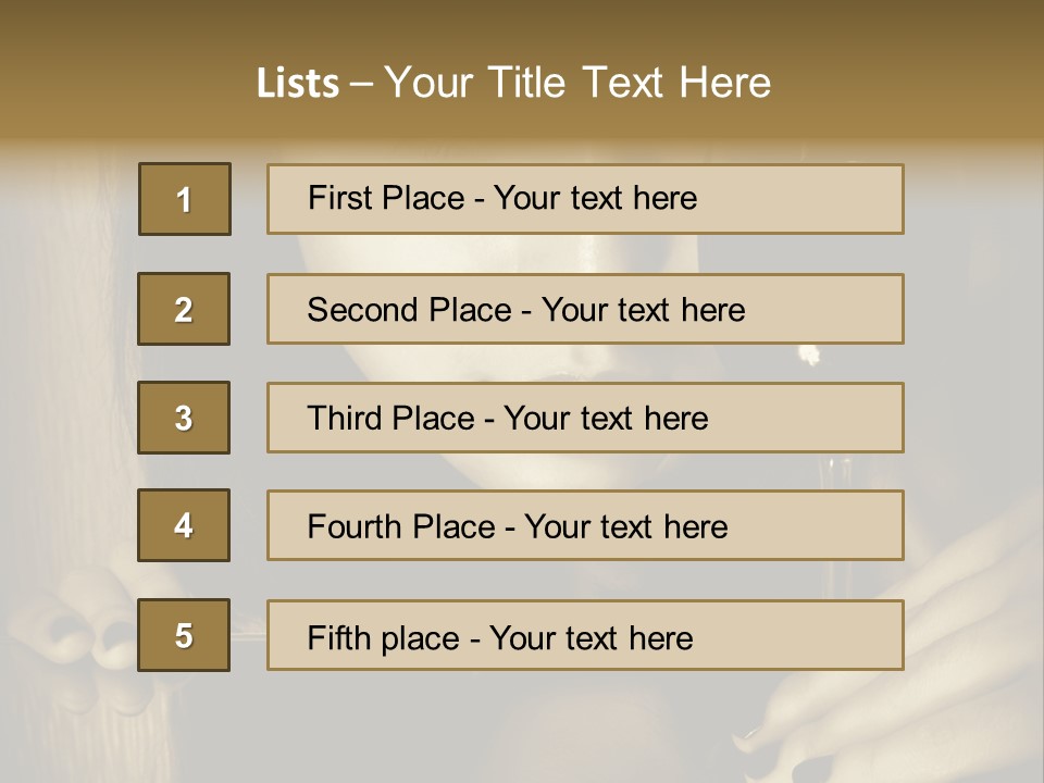 Studio Makeup Portrait PowerPoint Template