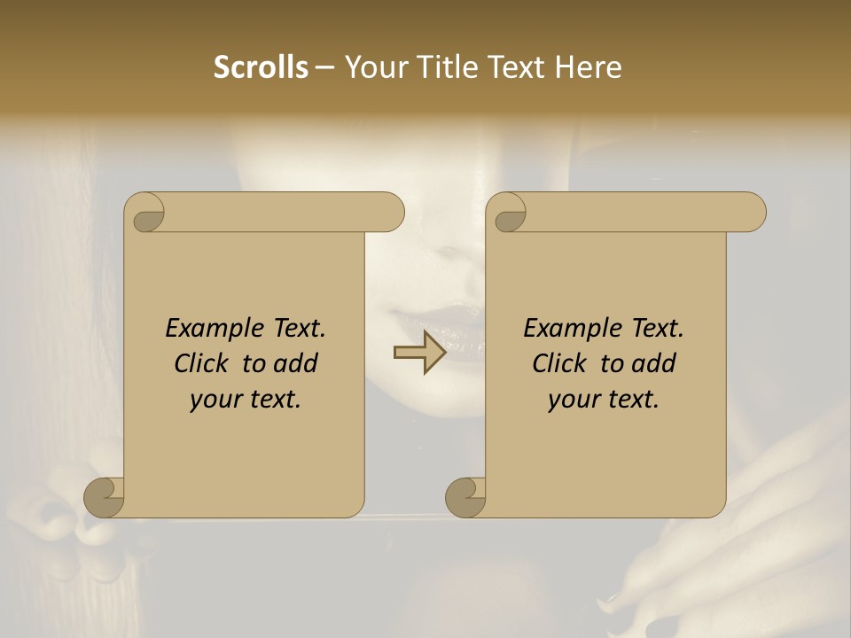 Studio Makeup Portrait PowerPoint Template