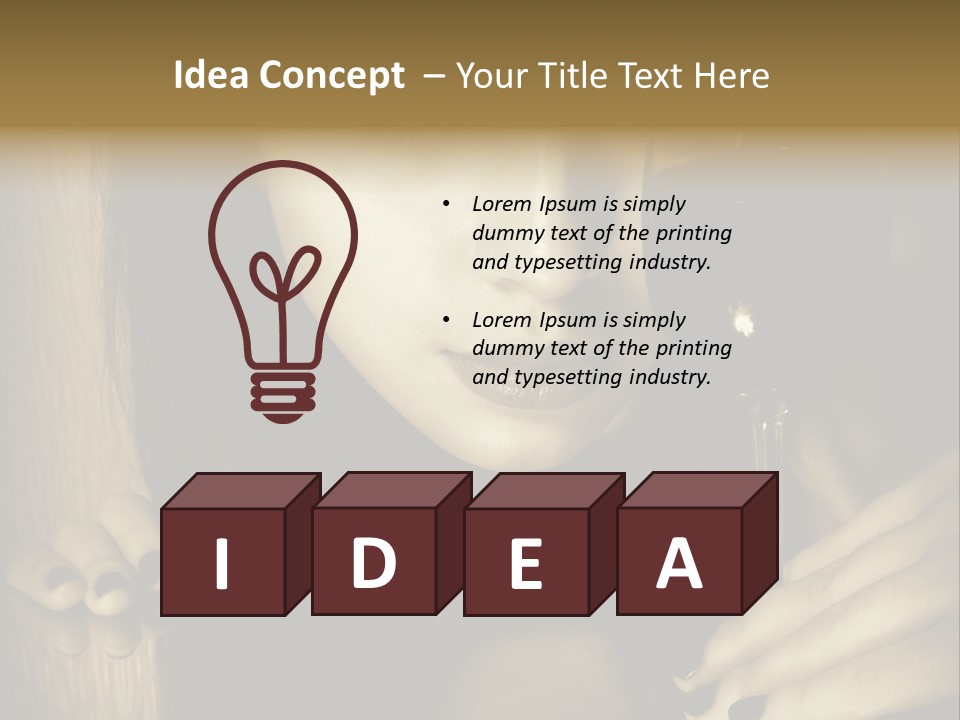 Studio Makeup Portrait PowerPoint Template