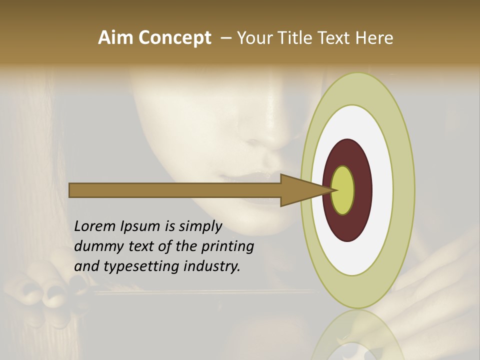 Studio Makeup Portrait PowerPoint Template