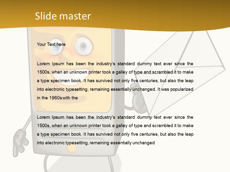 Miditower Desktop Business PowerPoint Template