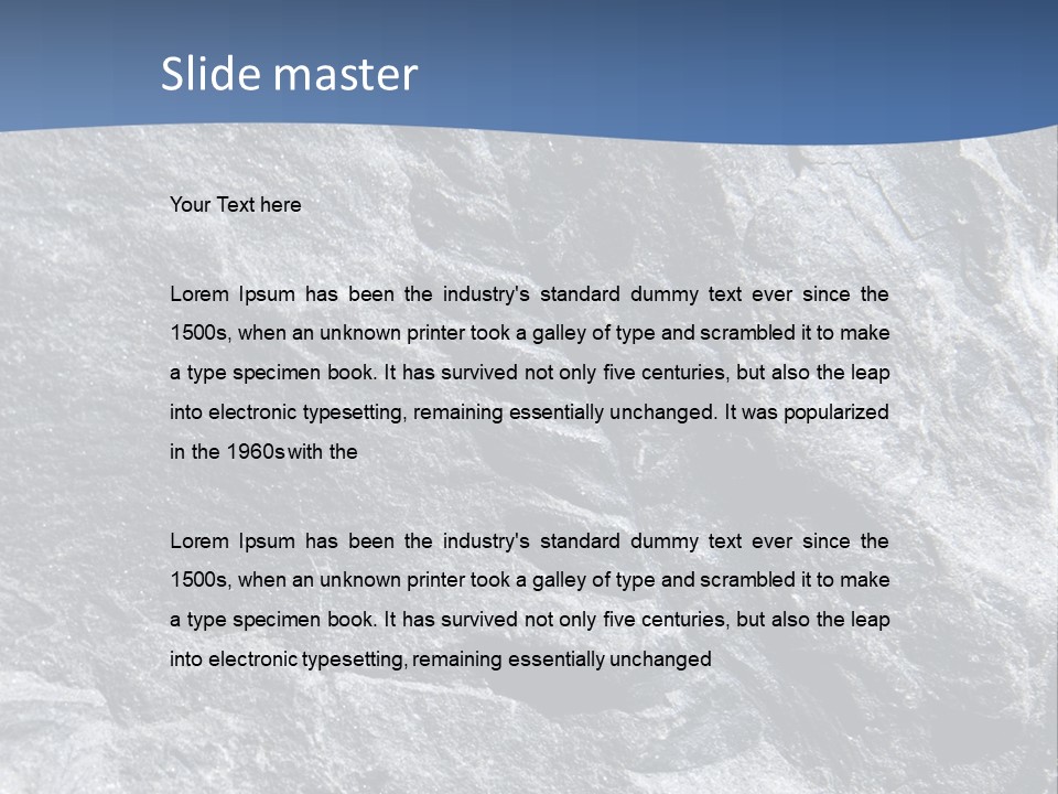 Rock Mesozoic Fractal PowerPoint Template