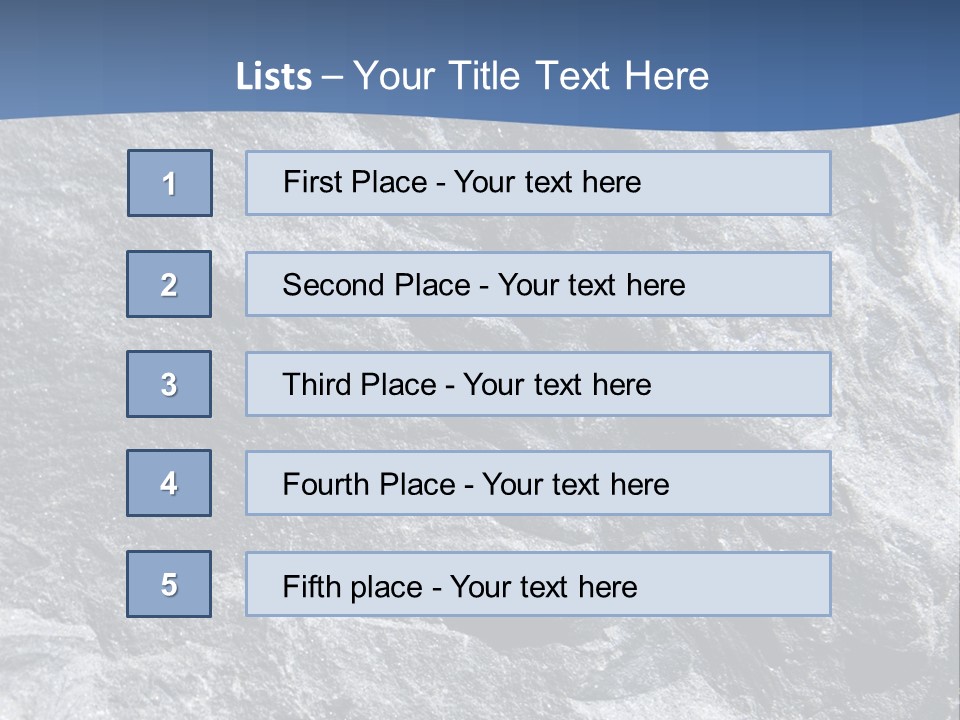 Rock Mesozoic Fractal PowerPoint Template