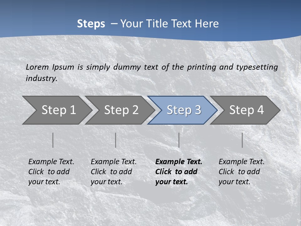 Rock Mesozoic Fractal PowerPoint Template