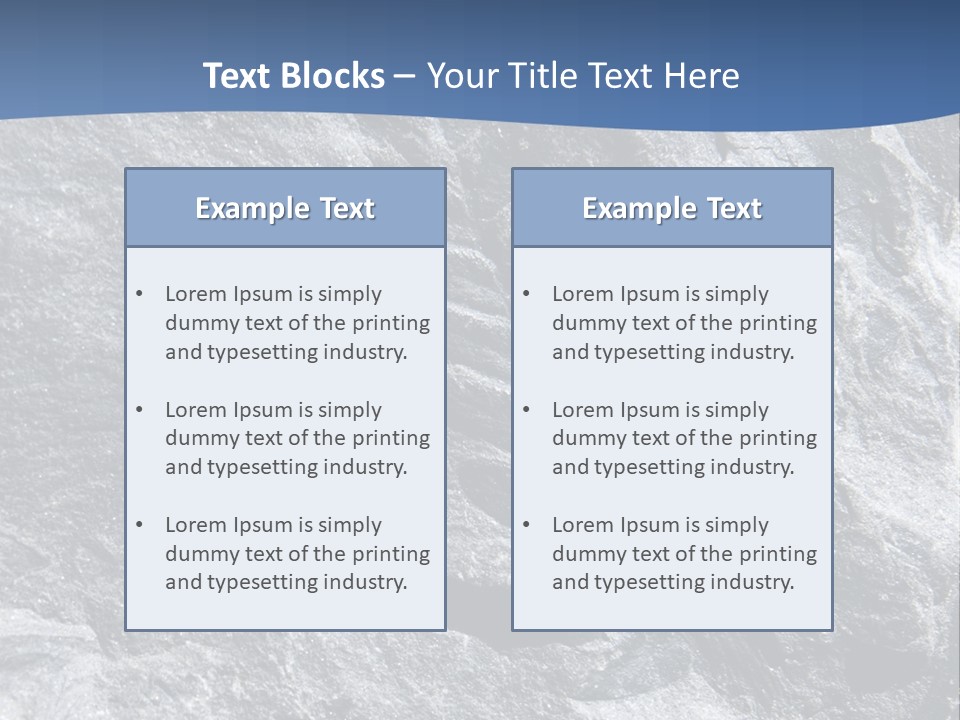 Rock Mesozoic Fractal PowerPoint Template