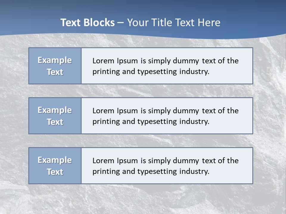 Rock Mesozoic Fractal PowerPoint Template