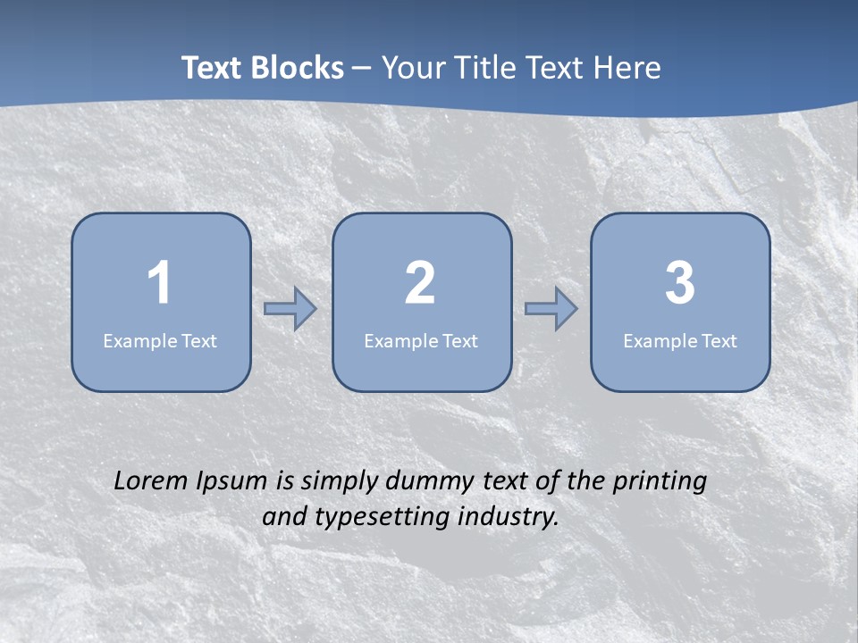 Rock Mesozoic Fractal PowerPoint Template