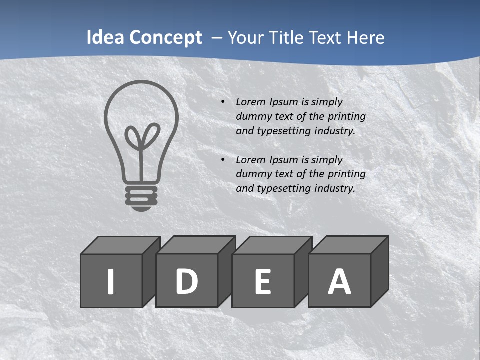 Rock Mesozoic Fractal PowerPoint Template